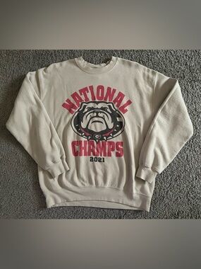 University of Georgia UGA National Champions 2021 Sweatshirt Medium